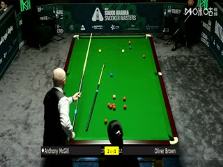 2025斯诺克沙特大师赛第二轮（112进80） 安东尼·麦克吉尔4-1奥利弗·布朗 20250809