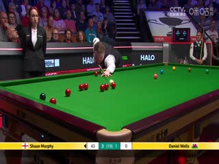 24-25赛季斯诺克世锦赛第一轮 肖恩·墨菲7-2丹尼尔·威尔斯（第一阶段） 20250423