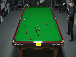 斯诺克英锦赛资格赛 哈特姆·亚辛5-4奥利弗·布朗（一） 20251122