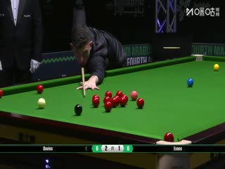 2025斯诺克沙特大师赛第二轮（112进80） 利亚姆·戴维斯2-4瑞安·埃文斯 20250809