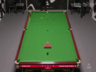 斯诺克威尔士公开赛资格赛 阿什利·卡蒂0-4伊什普利特·辛格·查达 20250205