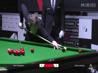 2025斯诺克英国公开赛资格赛 朱利安·勒克莱尔2-4本·沃拉斯顿 20250628