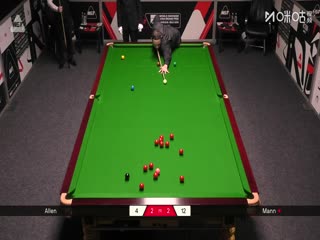 斯诺克西安大奖赛资格赛（128进64轮次） 马克·艾伦5-4米歇尔·曼恩 20250902
