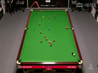 斯诺克威尔士公开赛资格赛 阿尔特米·齐津斯4-0法拉赫·阿贾布 20250204