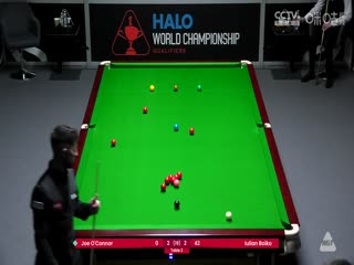 斯诺克世锦赛资格赛64进32 乔·奥康纳6-3尤里安·博伊科（第一阶段） 20250413