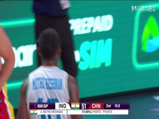 男篮亚洲杯 印度VS中国 20250807