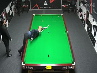 2025斯诺克武汉公开赛资格赛 贺国强1-5阿特米吉斯·齐津斯 20250623