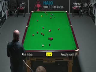 斯诺克世锦赛资格赛128进96 阿米尔·萨克霍什2-10马特乌斯·巴拉诺夫斯基（第二阶段） 20250407