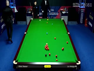 斯诺克玉山世界公开赛32进16 刘宏宇5-4埃利奥特·斯莱塞  20250225