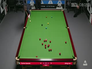 斯诺克威尔士公开赛资格赛 江俊3-4弗洛里安·努斯勒 20250205
