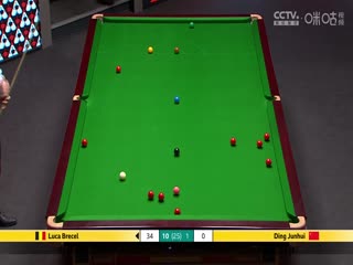 24-25赛季斯诺克世锦赛第二轮 丁俊晖4-12卢卡·布雷塞尔（第二阶段） 20250427
