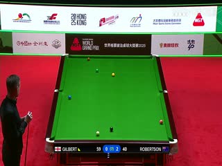斯诺克世界大奖赛16进8 大卫·吉尔伯特1-4尼尔·罗伯逊  20250306