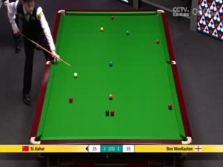 24-25赛季斯诺克世锦赛第二轮 斯佳辉5-3本·沃拉斯顿（第一阶段） 20250427