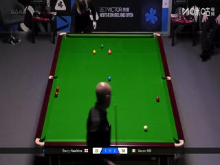 2025斯诺克北爱尔兰公开赛32进16 巴里·霍金斯3-4亚伦·希尔 20251022