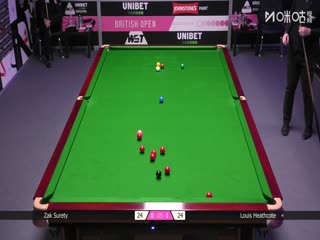 2025斯诺克英国公开赛32进16 扎克·舒尔蒂0-4路易·希斯科特 20250925