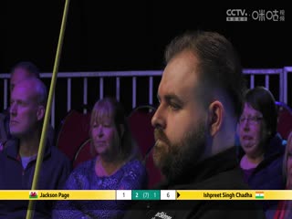 斯诺克威尔士公开赛32进16 伊什普利特·辛格·查达2-4杰克逊·佩吉  20250213