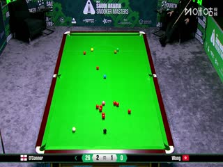 2025斯诺克沙特大师赛第三轮（80进48） 乔·奥康纳4-3王雨晨 20250811