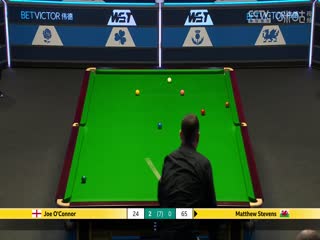斯诺克威尔士公开赛16进8 马修·史蒂文斯1-4乔·奥康纳  20250214