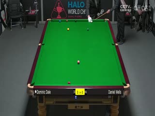 斯诺克世锦赛资格赛96进64及64进32 多米尼克·戴尔4-5丹尼尔·威尔斯（第一阶段） 20250413