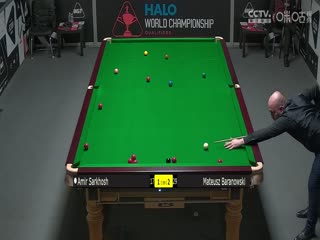 斯诺克世锦赛资格赛128进96 阿米尔·萨克霍什2-6马特乌斯·巴拉诺夫斯基（第一阶段） 20250407