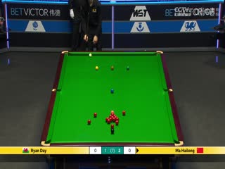 斯诺克威尔士公开赛32进16 马海龙2-4瑞恩·戴  20250213