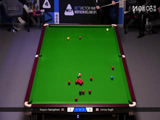 2025斯诺克北爱尔兰公开赛64进32 诺鹏·桑卡姆2-4阿什利·休吉尔 20251019