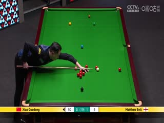 24-25赛季斯诺克世锦赛第一轮 肖国栋7-2马修·塞尔特（第一阶段） 20250420