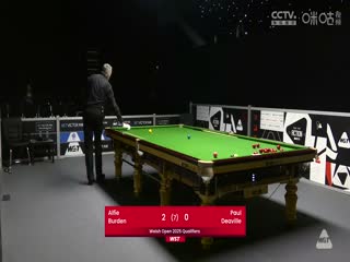 斯诺克威尔士公开赛资格赛 阿尔菲·博登4-0保罗·迪维尔 20250204