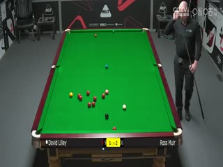 斯诺克威尔士公开赛资格赛 大卫·利利3-4罗斯·缪尔 20250205