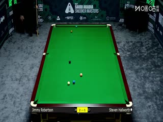 2025斯诺克沙特大师赛第三轮（80进48） 吉米·罗伯逊3-4斯蒂芬·霍尔沃斯 20250811