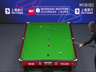 2025斯诺克上海大师赛四分之一决赛 凯伦·威尔逊6-3奥沙利文（蔡剑忠） 20250731
