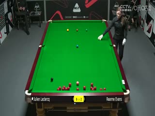 斯诺克威尔士公开赛资格赛 朱利安·勒克莱1-4瑞安·埃文斯 20250204