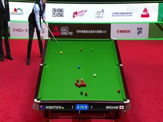 斯诺克世界大奖赛决赛 尼尔·罗伯逊8-0斯图尔特·宾汉姆 20250309