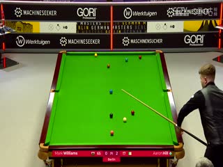 斯诺克德国大师赛64进32 马克·威廉姆斯2-5亚伦·希尔  20250129