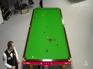 斯诺克德国大师赛32进16 马克·艾伦4-5吴宜泽  20250130