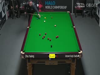 斯诺克世锦赛资格赛96进64及64进32 周跃龙5-4辛格·查达（第一阶段） 20250413