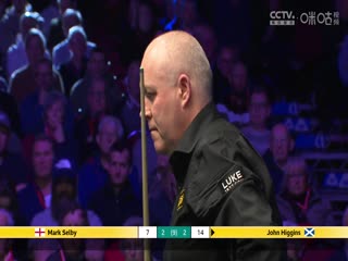 斯诺克威尔士公开赛四分之一决赛 马克·塞尔比5-4约翰·希金斯  20250214