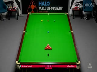 斯诺克世锦赛资格赛128进96 安德鲁·帕吉特2-7尤里安·伯伊科（第一阶段） 20250408