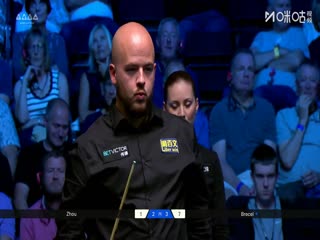 2025斯诺克英格兰公开赛四分之一决赛 周跃龙5-4卢卡·布雷切尔 20250919