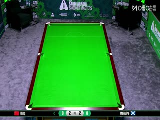 2025斯诺克沙特大师赛32进16 丁俊晖5-2斯蒂芬·马奎尔 20250813