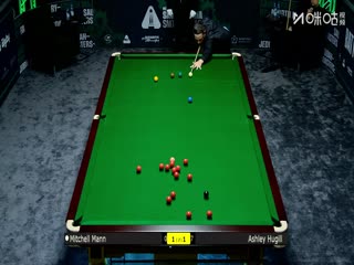 2025斯诺克沙特大师赛第一轮（144进112） 米切尔·曼恩1-4阿什利·赫吉尔 20250808