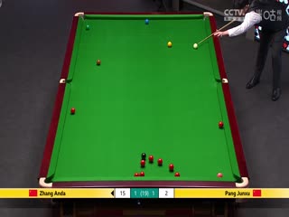 24-25赛季斯诺克世锦赛第一轮 张安达5-3庞俊旭（第一阶段） 20250423
